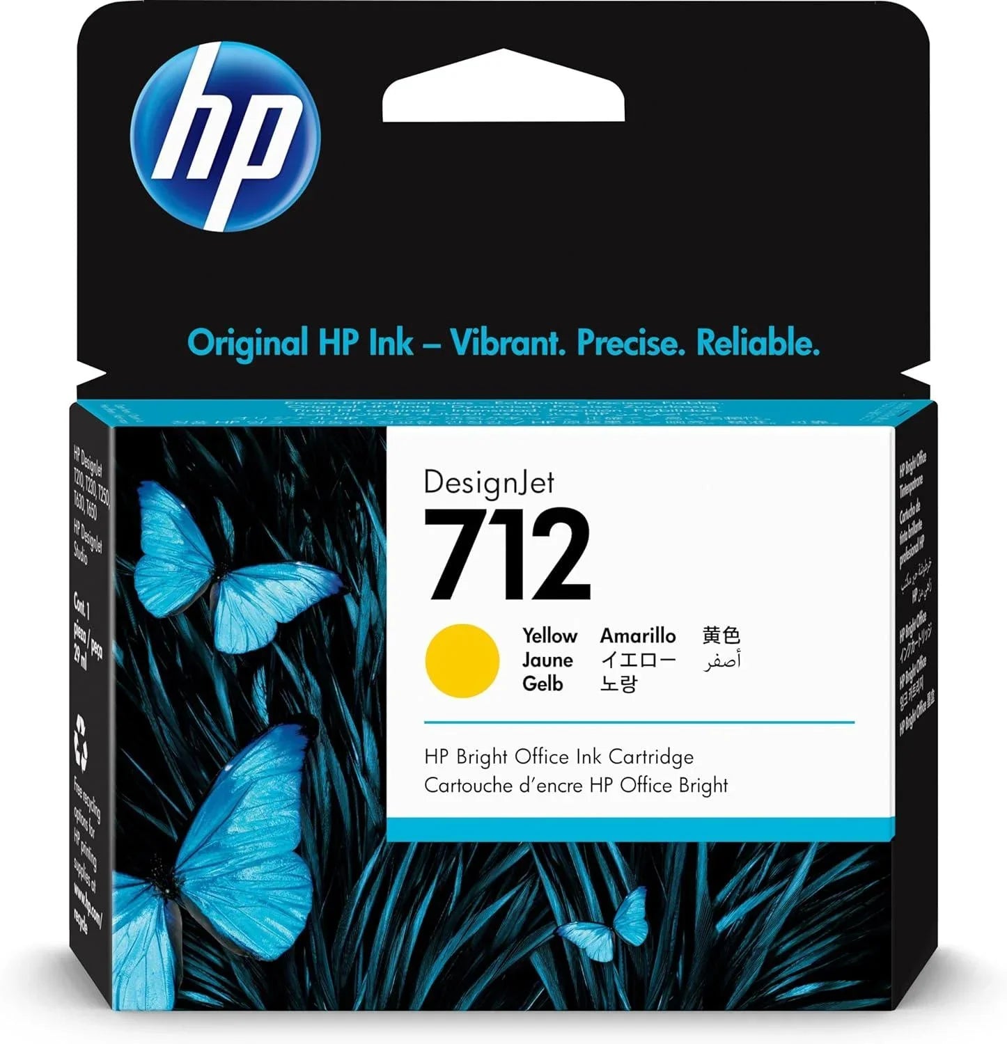 HP 712 3ED69A 29-ml Genuine HP Ink Cartridge with Original HP Ink, for DesignJet T650, T630, T250, T230 & Studio Large Format Plotter Printers and HP 713 DesignJet - eBuy UAE